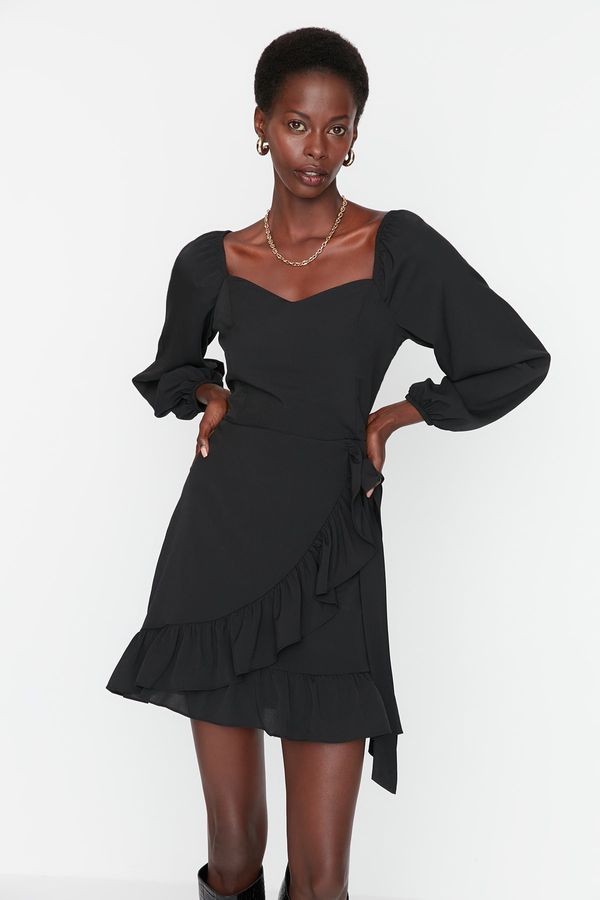 Trendyol Trendyol Black Ruffle Dress