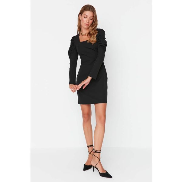 Trendyol Trendyol Black Square Collar Dress