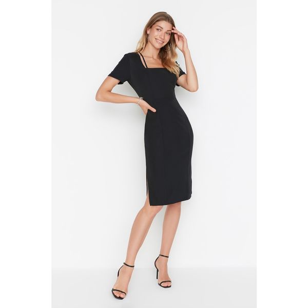 Trendyol Trendyol Black Square Collar Dress