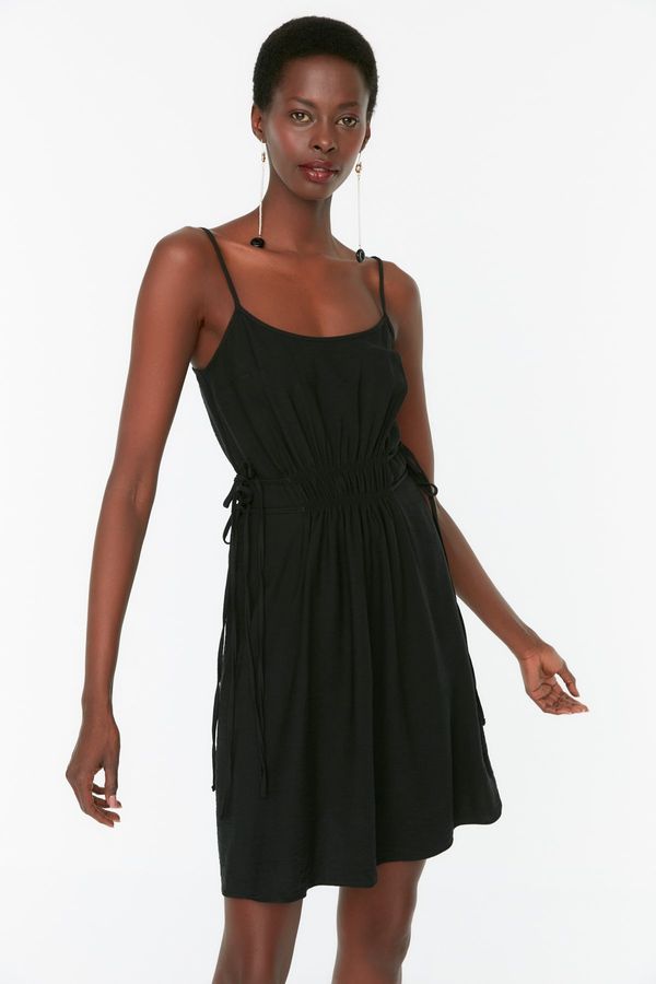 Trendyol Trendyol Black Waist Detailed Dress
