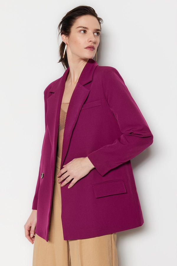 Trendyol Trendyol Blazer - Burgundy - Regular fit