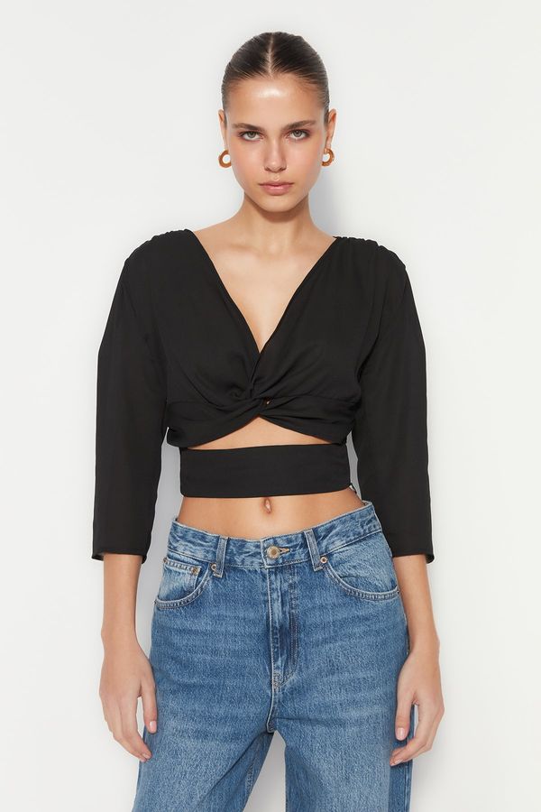 Trendyol Trendyol Blouse - Black - Fitted