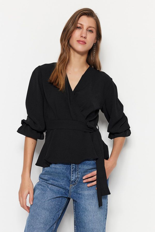 Trendyol Trendyol Blouse - Black - Fitted