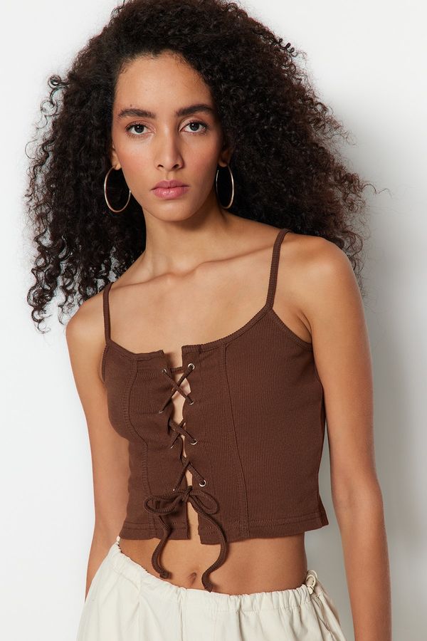 Trendyol Trendyol Blouse - Brown - Slim fit