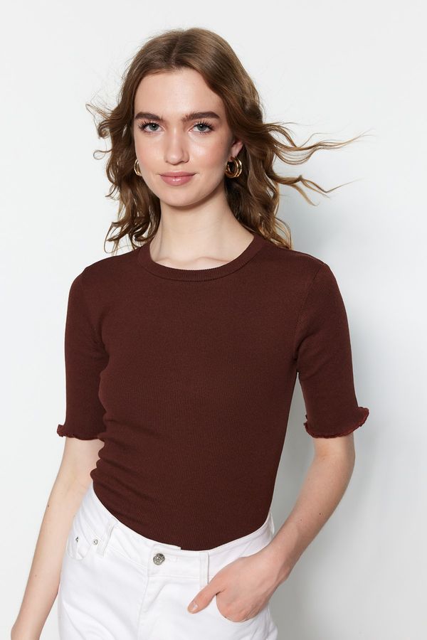 Trendyol Trendyol Blouse - Brown - Slim fit