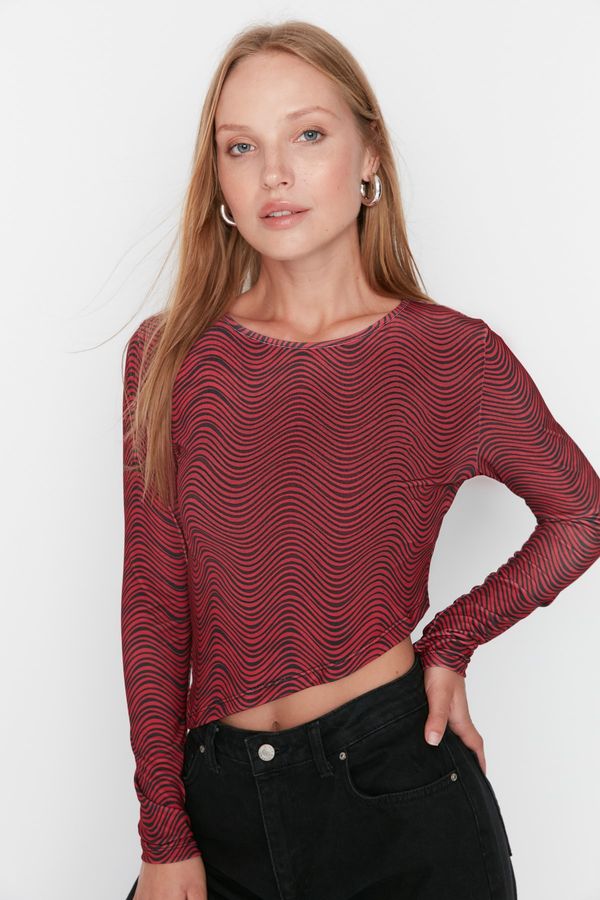 Trendyol Trendyol Blouse - Burgundy - Slim fit