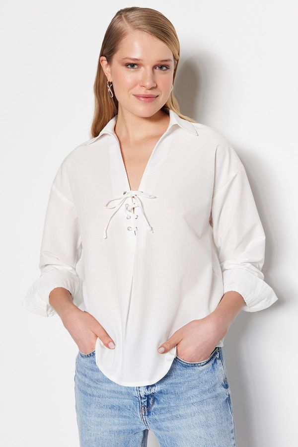 Trendyol Trendyol Blouse - Ecru - Regular fit