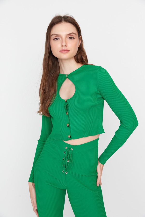 Trendyol Trendyol Blouse - Green - Fitted