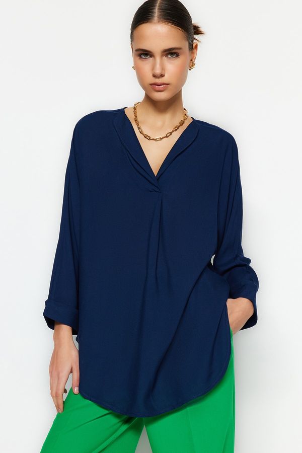 Trendyol Trendyol Blouse - Navy blue - Regular fit