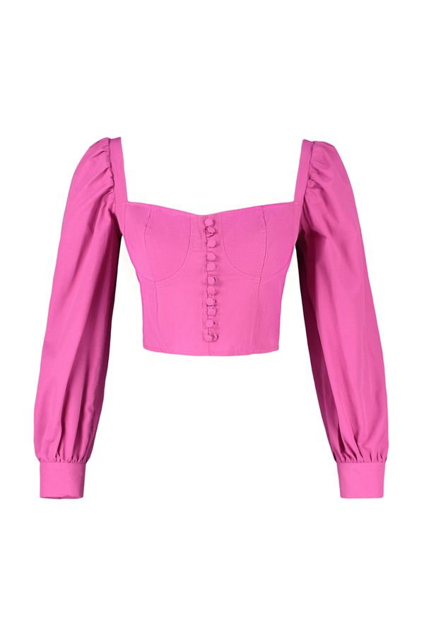 Trendyol Trendyol Blouse - Pink - Fitted