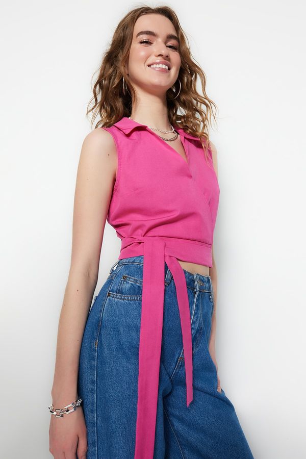 Trendyol Trendyol Blouse - Pink - Fitted