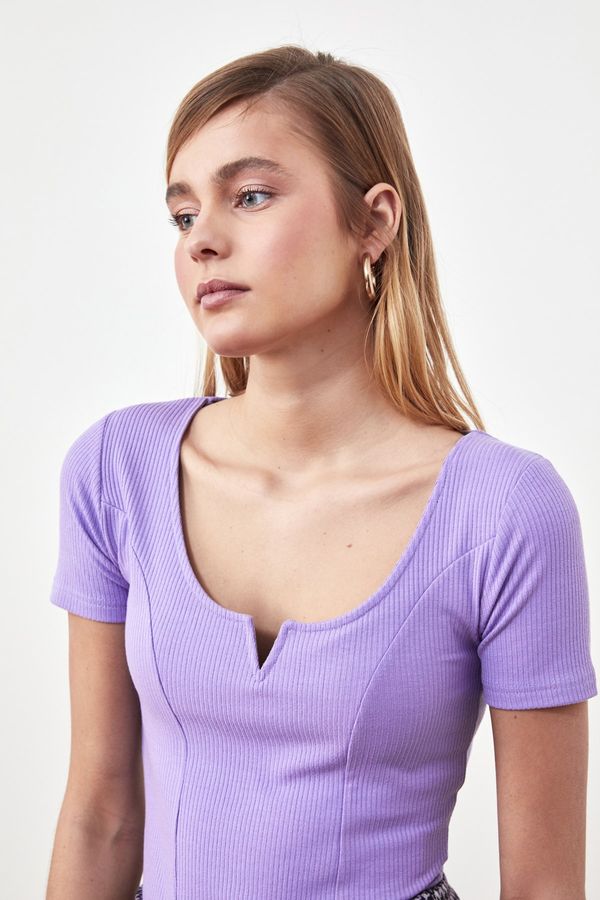 Trendyol Trendyol Blouse - Purple - Slim fit