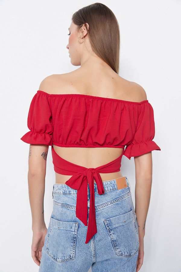 Trendyol Trendyol Blouse - Red - Fitted