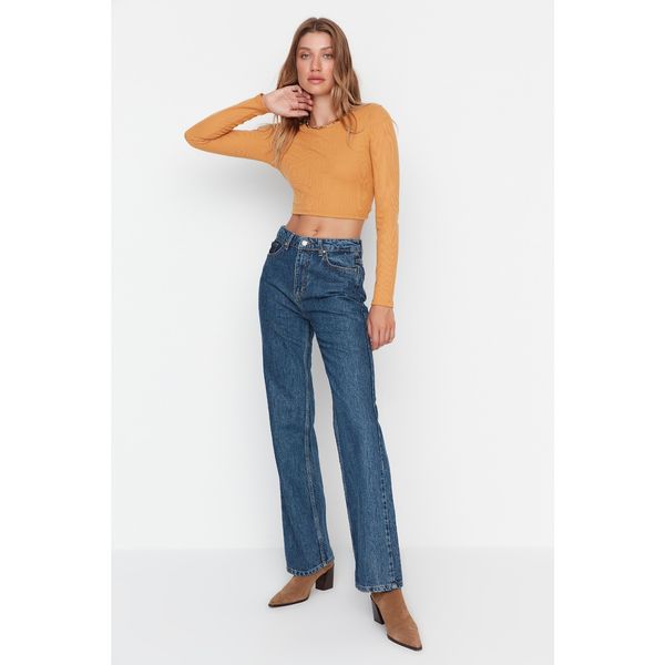 Trendyol Trendyol Blue High Waist 90's Wide Leg Jeans