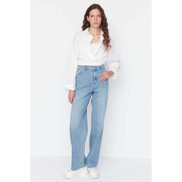 Trendyol Trendyol Blue Low Waist Wide Leg Jeans