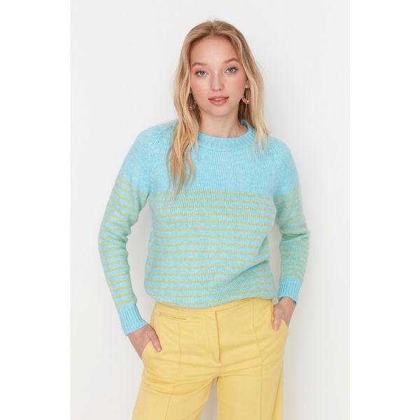 Trendyol Trendyol Blue Striped Knitwear Sweater