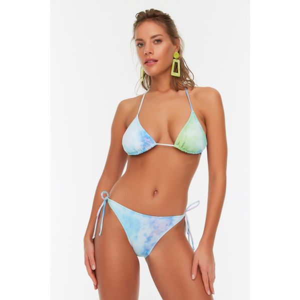 Trendyol Trendyol Blue Tie Dye Bikini Set