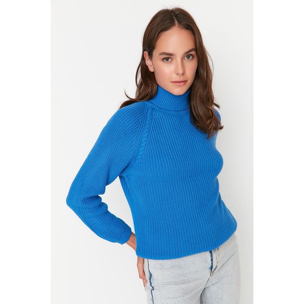 Trendyol Trendyol Blue Turtleneck Knitwear Sweater