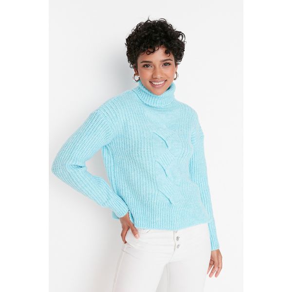 Trendyol Trendyol Blue Turtleneck Knitwear Sweater