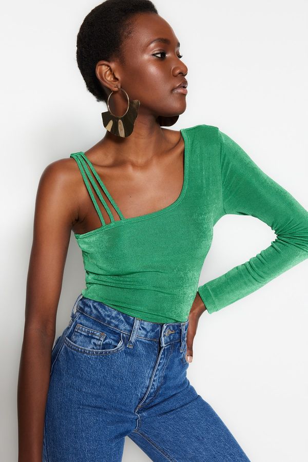 Trendyol Trendyol Bodysuit - Green - Fitted