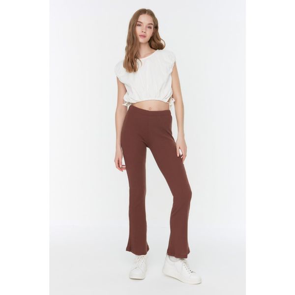 Trendyol Trendyol Brown Camisole Knitted Pants