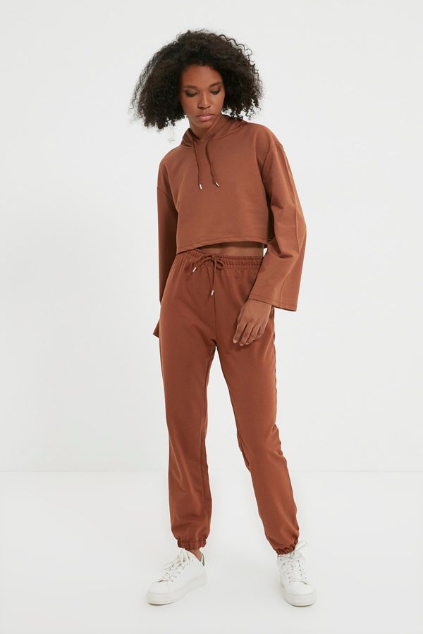 Trendyol Trendyol Brown Knitted Sweatpants