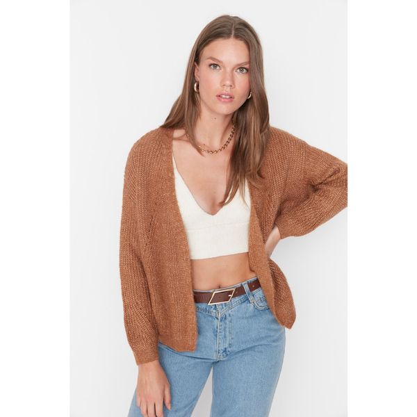 Trendyol Trendyol Brown Oversize Knitwear Cardigan