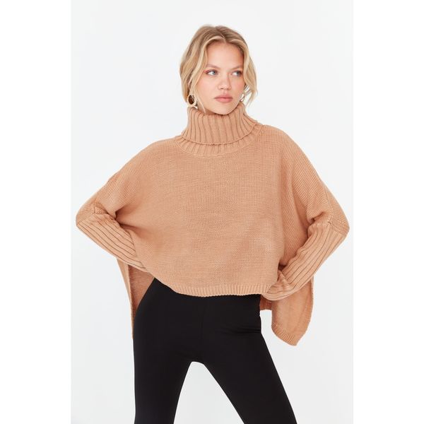 Trendyol Trendyol Brown Oversize Knitwear Sweater