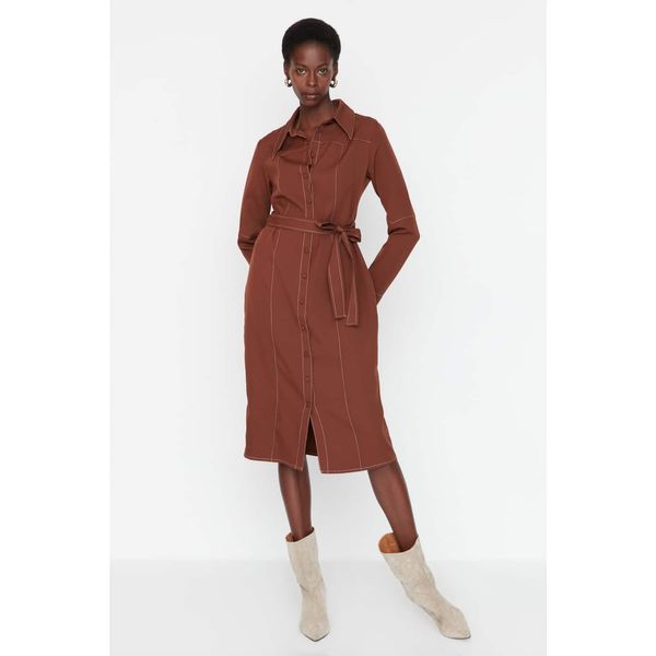 Trendyol Trendyol Brown Tie Dress