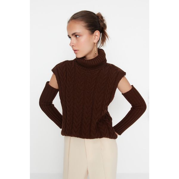 Trendyol Trendyol Brown Turtleneck Knitwear Sweater