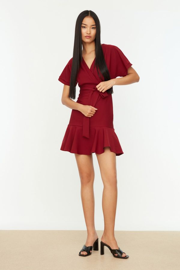 Trendyol Trendyol Burgundy Belt Dress