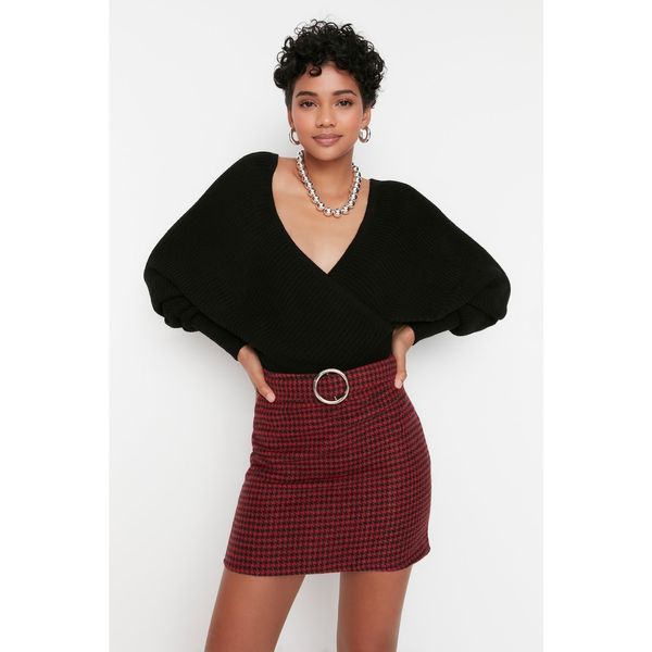 Trendyol Trendyol Burgundy Belt Skirt