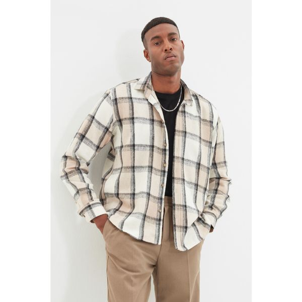 Trendyol Trendyol Camel Men Lumberjack Regular Shirt