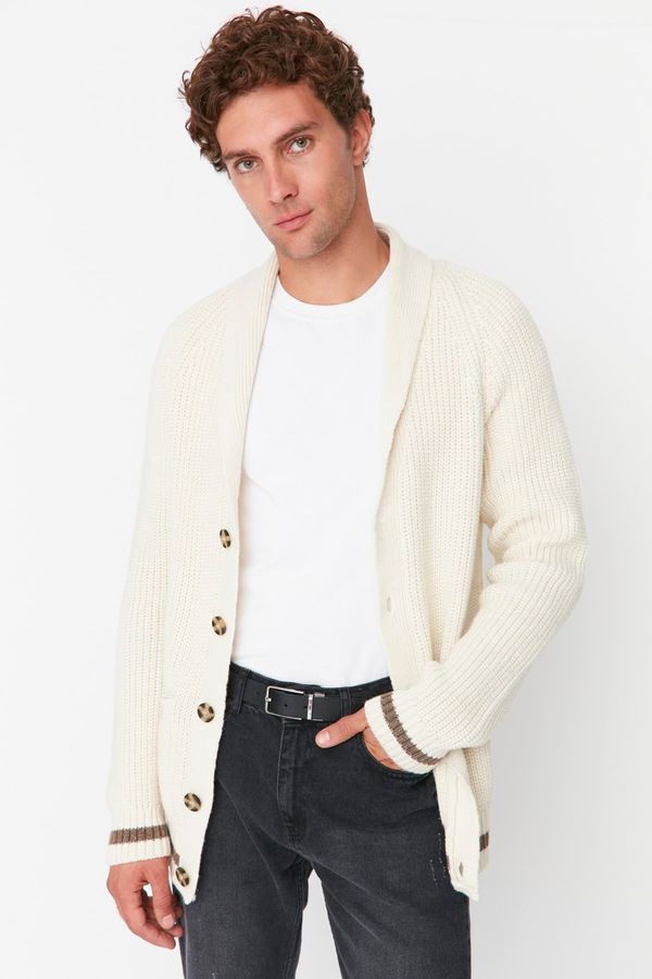 Trendyol Trendyol Cardigan - Ecru - Regular fit