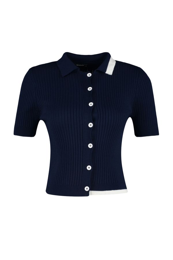 Trendyol Trendyol Cardigan - Navy blue - Slim