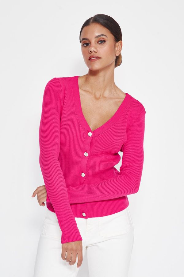 Trendyol Trendyol Cardigan - Pink - Slim