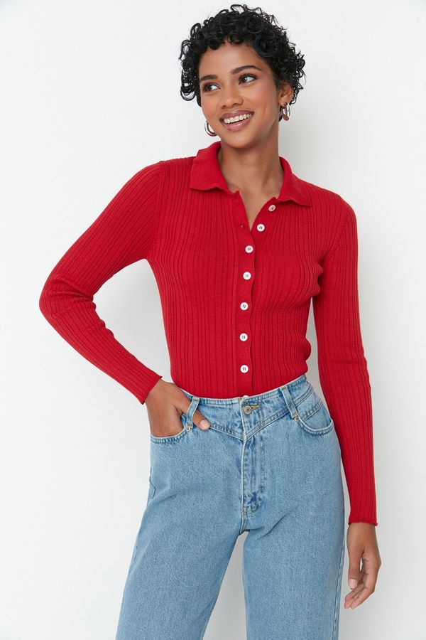 Trendyol Trendyol Cardigan - Red - Regular fit