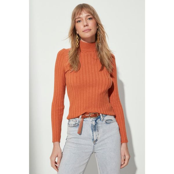 Trendyol Trendyol Cinnamon Corduroy Knitwear Sweater