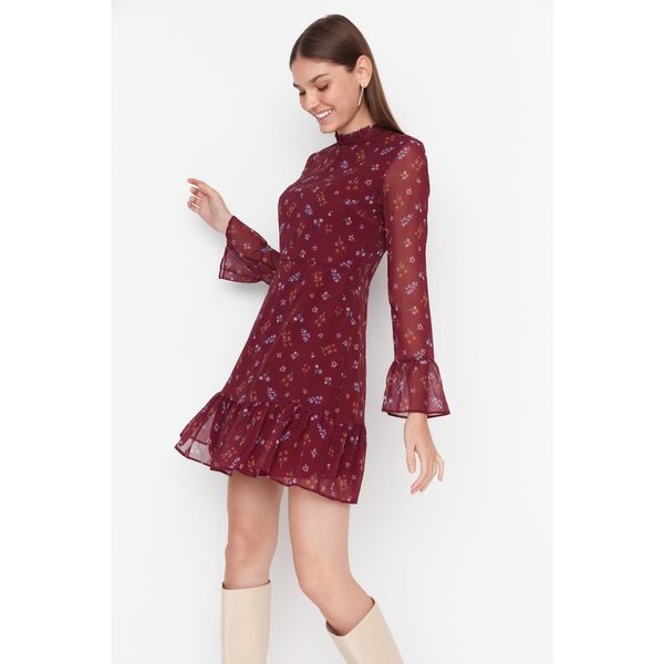 Trendyol Trendyol Claret Red Collar Dress