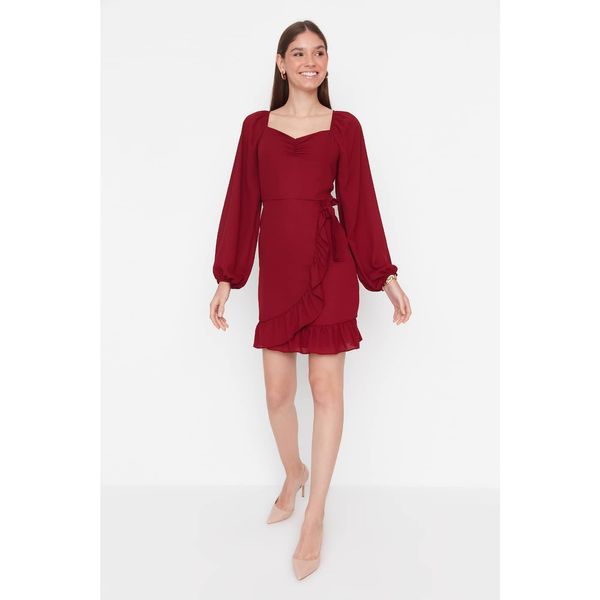 Trendyol Trendyol Claret Red Ruffle Dress