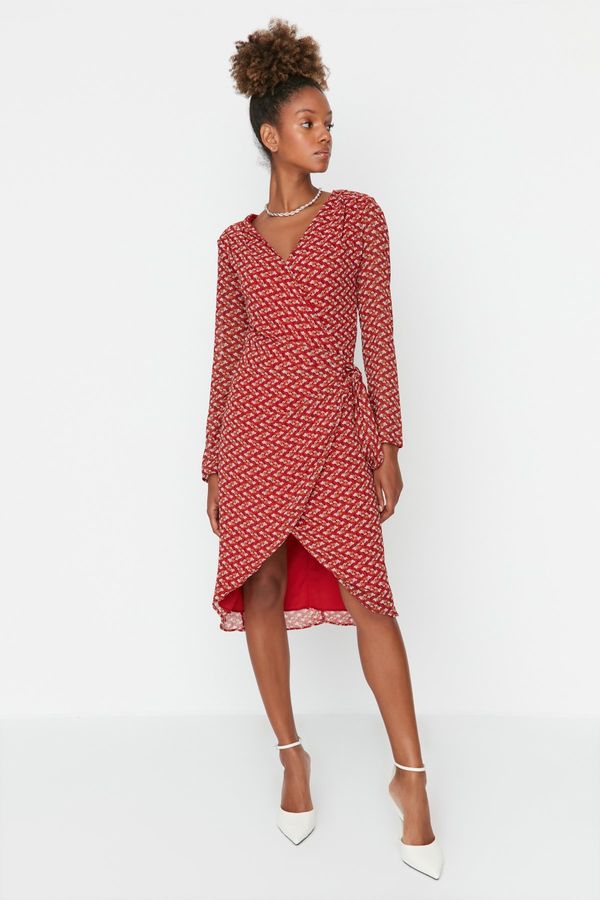 Trendyol Trendyol Claret Red Wrap Dress