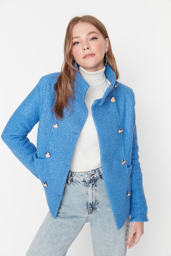 Trendyol Trendyol Coat - Blue - Basic