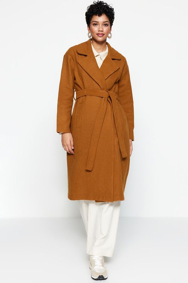 Trendyol Trendyol Coat - Brown - Double-breasted