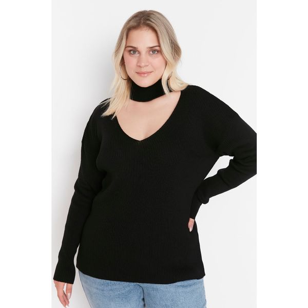 Trendyol Trendyol Curve Black Turtleneck Knitwear Sweater