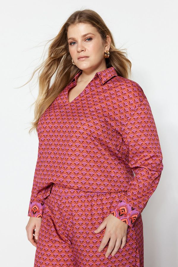Trendyol Trendyol Curve Plus Size Blouse - Multi-color - Relaxed fit