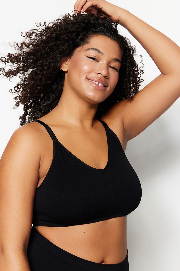 Trendyol Trendyol Curve Plus Size Bra - Black