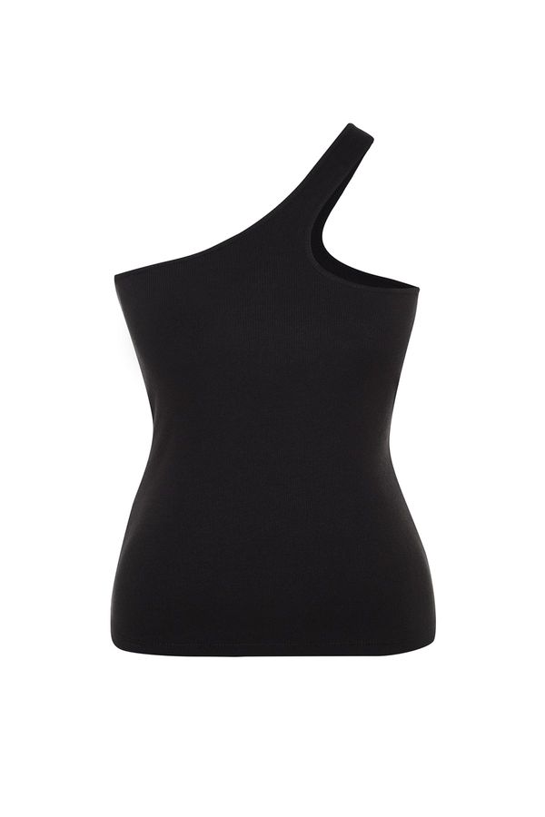 Trendyol Trendyol Curve Plus Size Camisole - Black - Fitted
