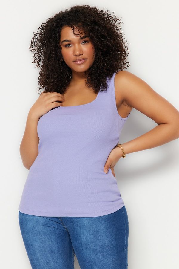 Trendyol Trendyol Curve Plus Size Camisole - Purple