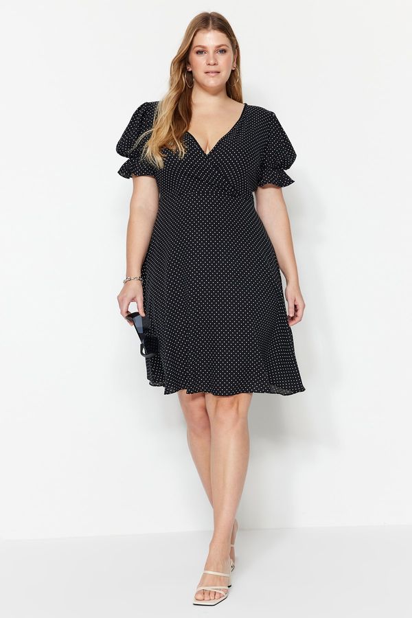 Trendyol Trendyol Curve Plus Size Dress - Black - A-line