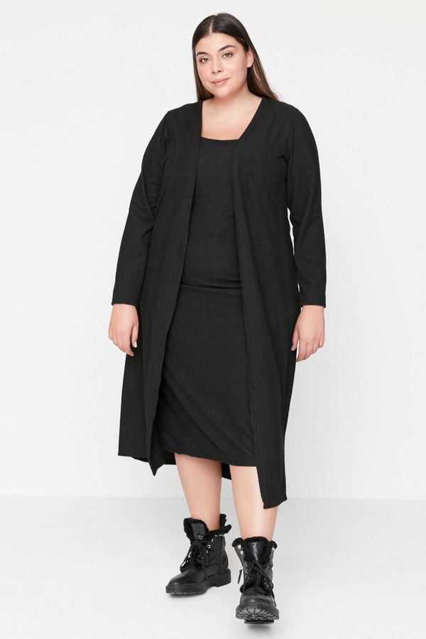 Trendyol Trendyol Curve Plus Size Dress - Black - Basic